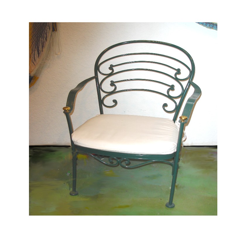 Woodard  wrought iron "French Country" Arm Chair