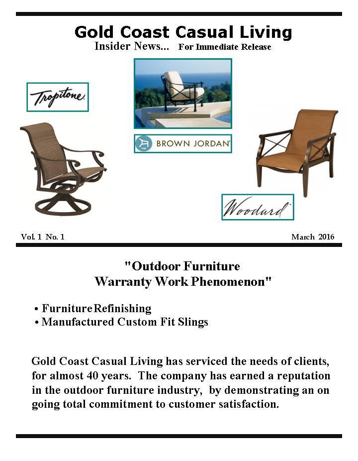 Outdoor Furniture Warranty Work